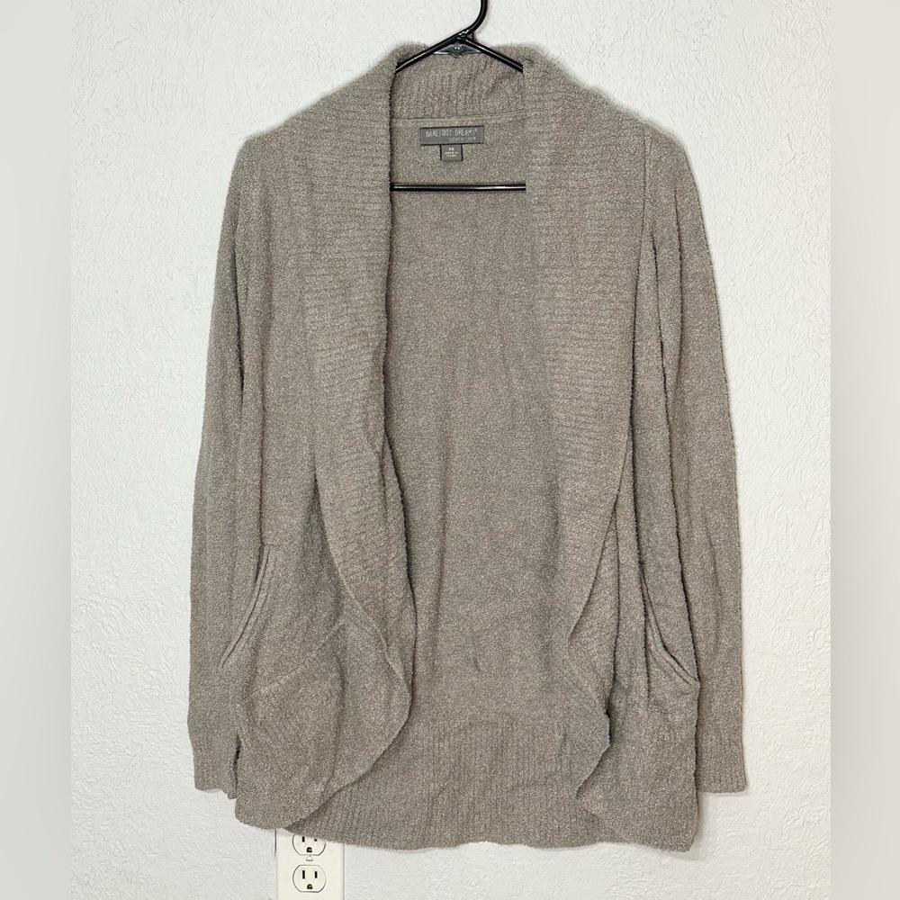 Barefoot Dreams gray cozy chic lite cardigan